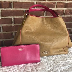 Coach Edie Handbag & Wallet